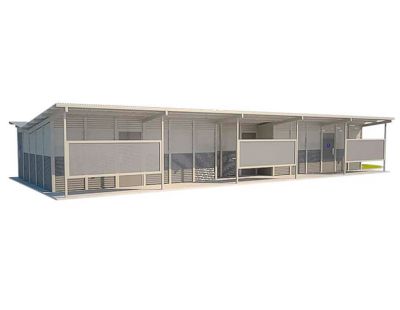 Whitehaven Large Multi Amenity Toilet Building with Dune and Wallaby colour scheme
